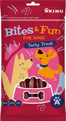 Obrázok produktu pre Akinu BITES & FUN pochúťka z kačacích pŕs pre psy 85 g