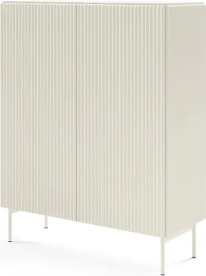 Obrázek produktu pro FURNLUX Příborník Muti Beige 99 cm / Hlavní barva: béžová / Rozměry: 99 x 123 x 40 cm