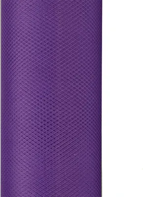 Produktbild von 9m Rolle Tüll 30cm, Farbauswahl:lila / purpur 465