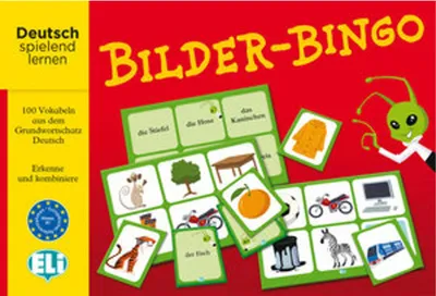Produktbild von Klett Lernspiel Bilder-Bingo: 100 Grundwortschatz-Vokabeln spielerisch lernen