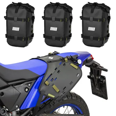 Obrázok produktu pre SCHNORR BagHub + bočné tašky, sada 3 ks, 36 l, mäkké tašky na motorku – kompatibilné s modelom Yamaha Ténéré 700