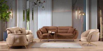 Produktbild von Sofagarnitur 3 2 1 Sitzer Set Design Sofa Polster Couchen Modern Luxus