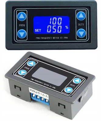 Produktbild von Rosfix PWM Generator XY-PWM 1Hz–150kHz | LCD & UART Schnittstelle | 3,3–20V DC | Rechtecksignal Modul für Labore, DIY & Ausbildung