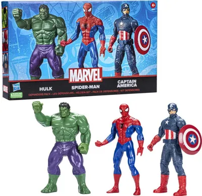 Obrázek produktu pro Avengers - Sada 3 Figurek 24cm - Hulk, Spiderman,Captain America.