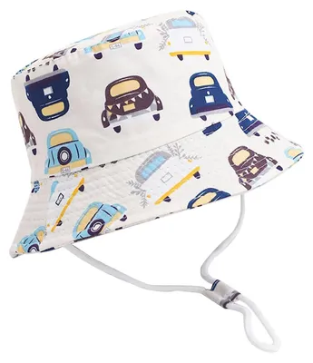 Produktbild von Sonnenhut Kinder 1-8 Jahre Jungen Mädchen 12-24 Monate Beige Baumwolle Mesh atmungsaktiv verstellbar