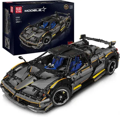 Produktbild von COIL Spielbauklötze, Sportwagen, Autoblöcke, Bausteinset, Bauklötze, Baukasten, Mould King 13182, Maßstab:1:8, ab 8 Jahren, Großes Automodell, 4802 St