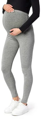 Image de Be Mammy Leggings de grossesse longs en viscose BE-02 (Mélange moyen, XXL)