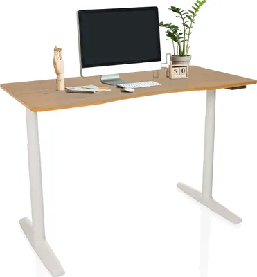 Obrázek produktu pro hjh OFFICE Elektrický výškově nastavitelný stůl STAND PRO R Výškově nastavitelný počítačový stůl 73,0 - 118,0 x 140,0 x 70,0 cm