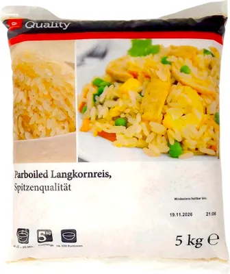 Produktbild von TGQ Parboiled Langkornreis 5kg Reis Vorrat Gastro Spitzenqualität