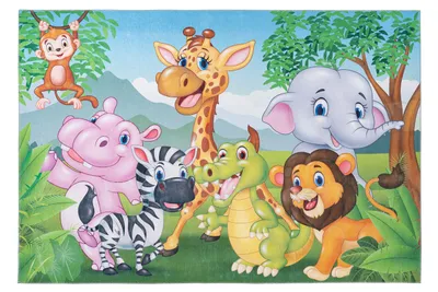 Produktbild von Teppich My Torino Kids 239 jungle, Farbe:JUNGLE, Größe:80 x 120 cm