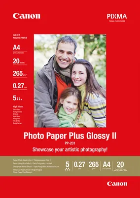 Image de Papier photo glacé Canon Plus PP-201 (20 feuilles - 210x 297mm)