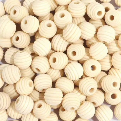 Holzkugeln mit Loch, 13 mm, 200 Stück, zum Basteln und Schmuck