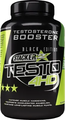 Obrázek produktu pro Stacker Testo 4HD 120 kapslí / Testo-stimulanty / 100% přírodní tst booster