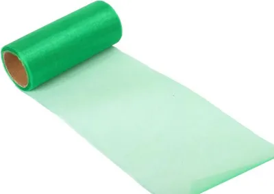 Zdjęcie produktu dla Szpula Zielonej Organzy o Szerokości 12 cm i Długości 9 m