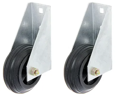 Produktbild von Alberts Torlaufrolle | für schwere Tore, zum Anschrauben | feuerverzinkt | Ø80 mm | 2er Set