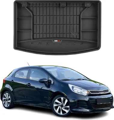 Zdjęcie produktu dla OMAC gumowa wykładzina bagażnika do Kia Rio 2011-2017 wykładzina bagażnika TPE czarna