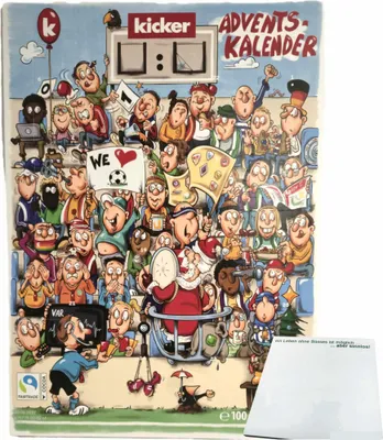 Produktbild von Kicker Adventskalender (100g Packung) + usy Block