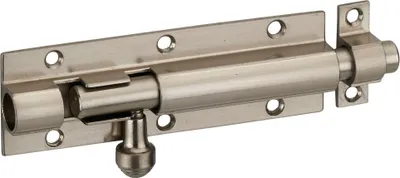 Image de Targette, acier, pêne Ø 10mm, 32x101mm, nickel satin - THIRARD