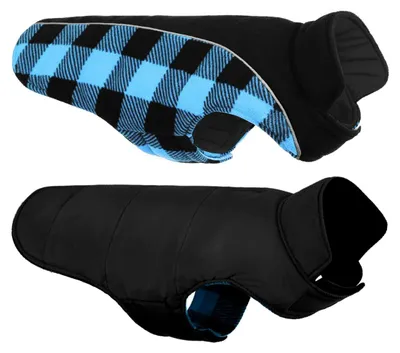 Imagen del producto de Abrigo de invierno para perros - Cálido y transpirable - Azul - Talla L