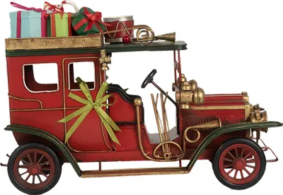 Immagine prodotto di Clayre & Eef Figura decorativa Auto 42x18x28 cm Metallo rosso