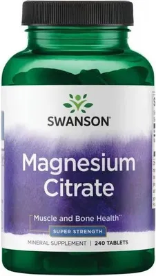 Produktbild von Magnesiumcitrat 225 mg 240 Tabletten Swanson Health Products