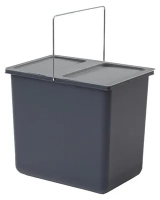 Immagine prodotto di Bidone interno Hailo 1049519 con coperchio 18 litri 316x226x286 mm con maniglia