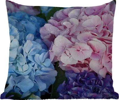 Produktbild von MuchoWow® Outdoor Kissen - Blumen - Strauch - Hortensie - Botanisch - 40x40 cm - Wetterfest - Lounge Kissen - Kopfkissen - Interieur - Polster mit Bild