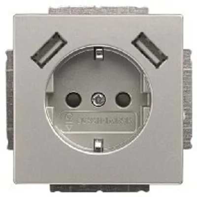 Produktbild von Busch-Jaeger SCHUKO-2x USB Steckdose 20 EUCB2USB-866 2CKA002011A6283