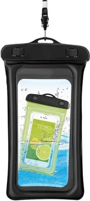 Produktbild von INF Wasserdichte schwimmende Handyhülle Universalgröße Schwarz 1 Packung