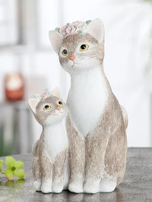 Produktbild von GILDE Figur, Katze, "Nala", Kunstharz, braun, , L. 11,5 cm, B. 11 cm, H. 19,5 cm 37381