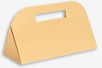Zdjęcie produktu dla Kartonowe Pudełko Karbowane Ozdobne Na Prezent na wino 330x150x110mm - ekologiczne