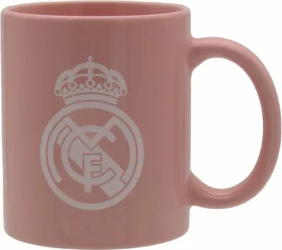 Obrázek produktu pro Keramický hrnek Real Madrid s růžovým erbem v krabičce