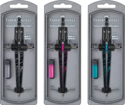 Image de FABER-CASTELL Zirkel Schnellverstellzirkel Twister