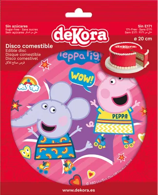 Produktbild von Peppa Wutz Tortenaufleger Zuckerfrei