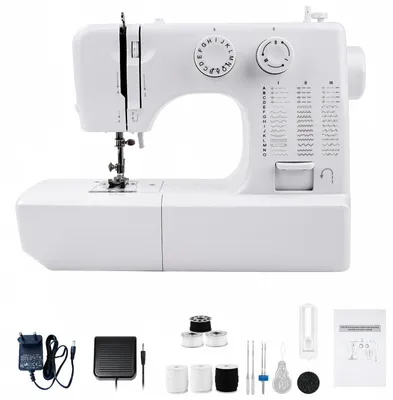 Produktbild von 818 Mini-Elektroschneidemaschine mit 45 Stichen šC multifunktionale Haushaltsnähmaschine