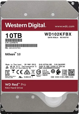 Produktbild von Western Digital 10TB 7200rpm SATA-600 256MB Red Pro WD102KFBX