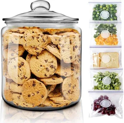 Produktbild von Große Backbehälter - Grosse Fassungsvermögen - 5,8 Liter - 20 x 20 x 29,5 cm - Luftsicher - Große Öffnung
