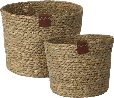 Zdjęcie produktu dla Kosze do przechowywania, kolor naturalny, 2 sztuki