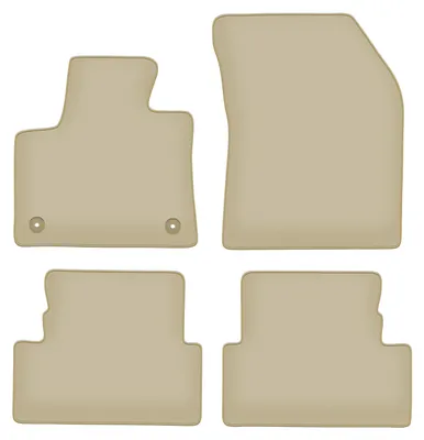 Immagine prodotto di Tappetini in velluto PREMIUM beige compatibili con Opel Grandland (2017-, crossover) – con fissaggi – su misura