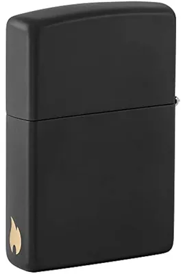 Obrázok produktu pre ZIPPO – Zippo, motív plameňa – Čierna matná farba, benzínová zapaľovačka, doplniteľná, model 60006276