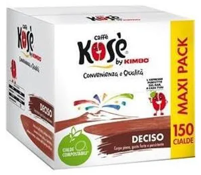 Produktbild von Kimbo Kaffeepads Kose Deciso Espresso ESE 44mm Kompostierbar 150 Stück