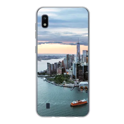 Produktbild von MuchoWow® Handyhülle Schutzhülle Hülle für Samsung Galaxy A10 Luftaufnahme von New York Silikon Softcase Handy Hülle - Schutzhülle