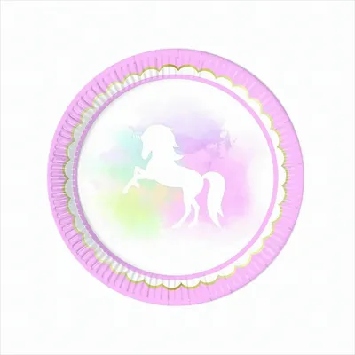 Produktbild von 8 Teller Einhorn