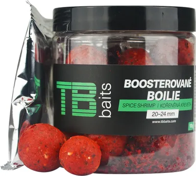 Zdjęcie produktu dla TB Baits Tomas Blazek Boilie Booster Spice Shrimp 120gr 20-24mm - kulki w zalewie