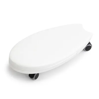 Image de Surf Jouet porteur enfant souple avec roues, 55 x 25 cm, blanche