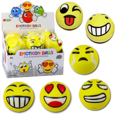 Produktbild von Lean Bouncing Schaumstoff Knetball Emotional Gelb 10Cm