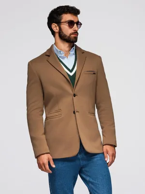 Zdjęcie produktu dla Ombre Clothing Męska kurtka wizytowa Gildaricus brązowy L
