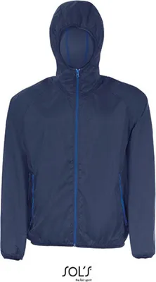 Produktbild von SOLs 01169 | Uni Windbreaker Shore Jacke - Farbe: Navy/Royal Blue - Größe: 3XL