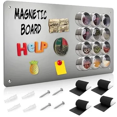 Zdjęcie produktu dla Tablica magnetyczna ścienna metalowa do notatek biuro dom 30X45CM