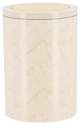 Produktbild von TENDANCE Kosmetikeimer Mülleimer 5 l Abfallbehälter beige Abfalleimer aus Kunststoff mit Deckel